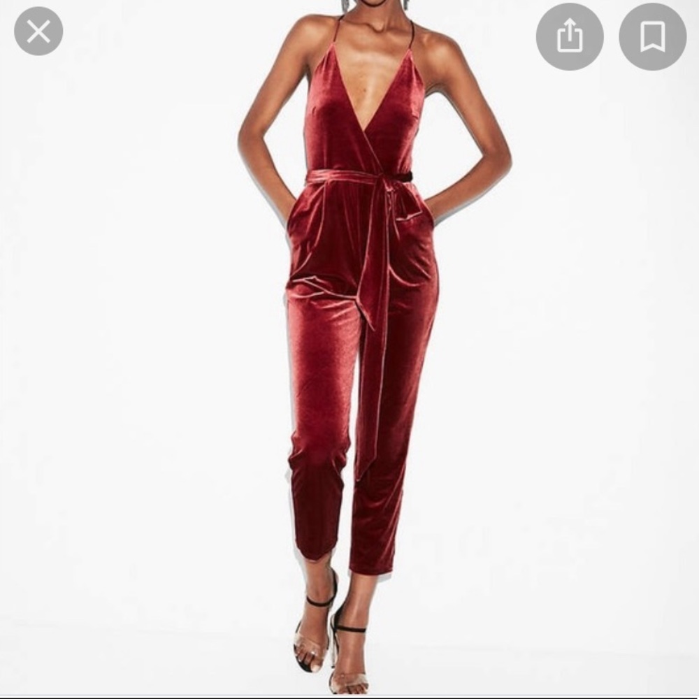 Express Velvet Jumpsuit